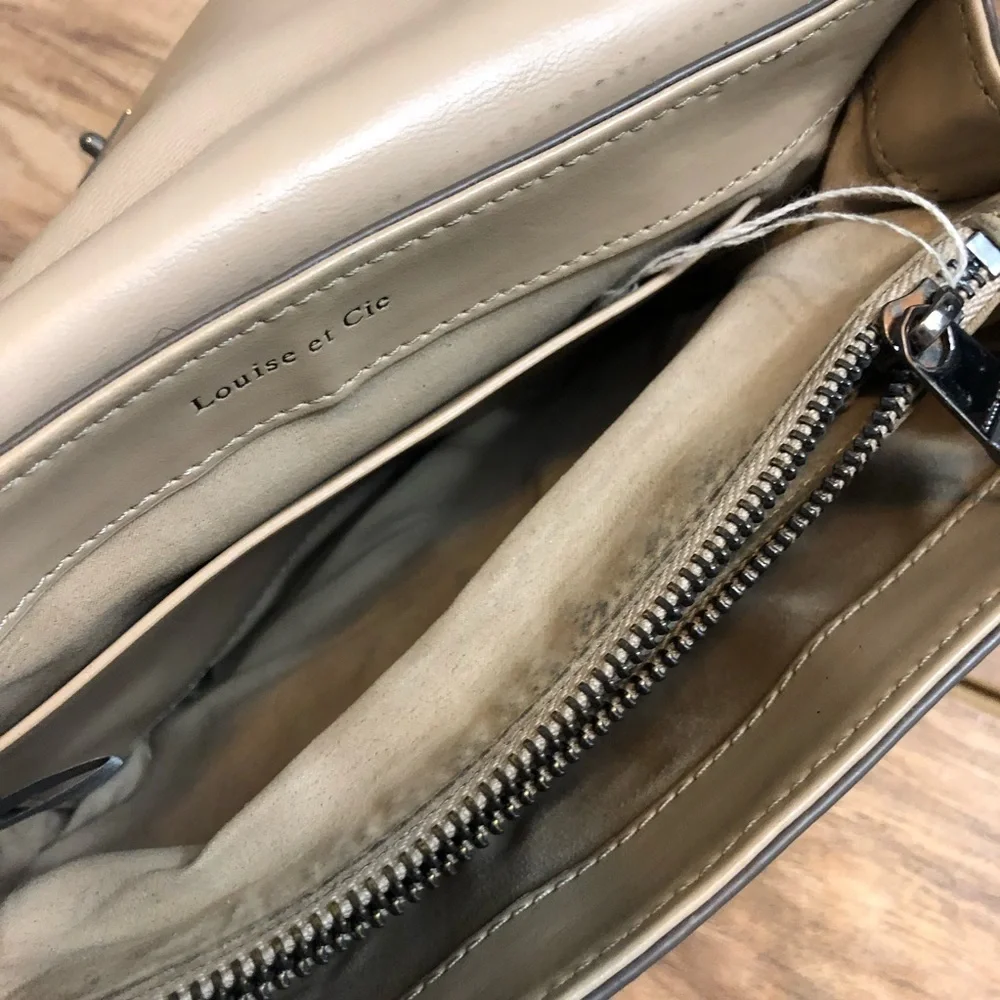 Louise et Cie Jael Octagon Crossbody Bag Brown